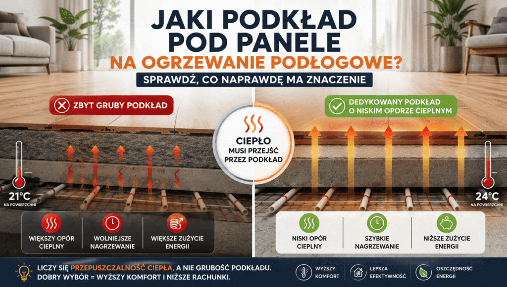 Jaki podkład pod panele na ogrzewanie podłogowe? Sprawdź, co naprawdę ma znaczenie